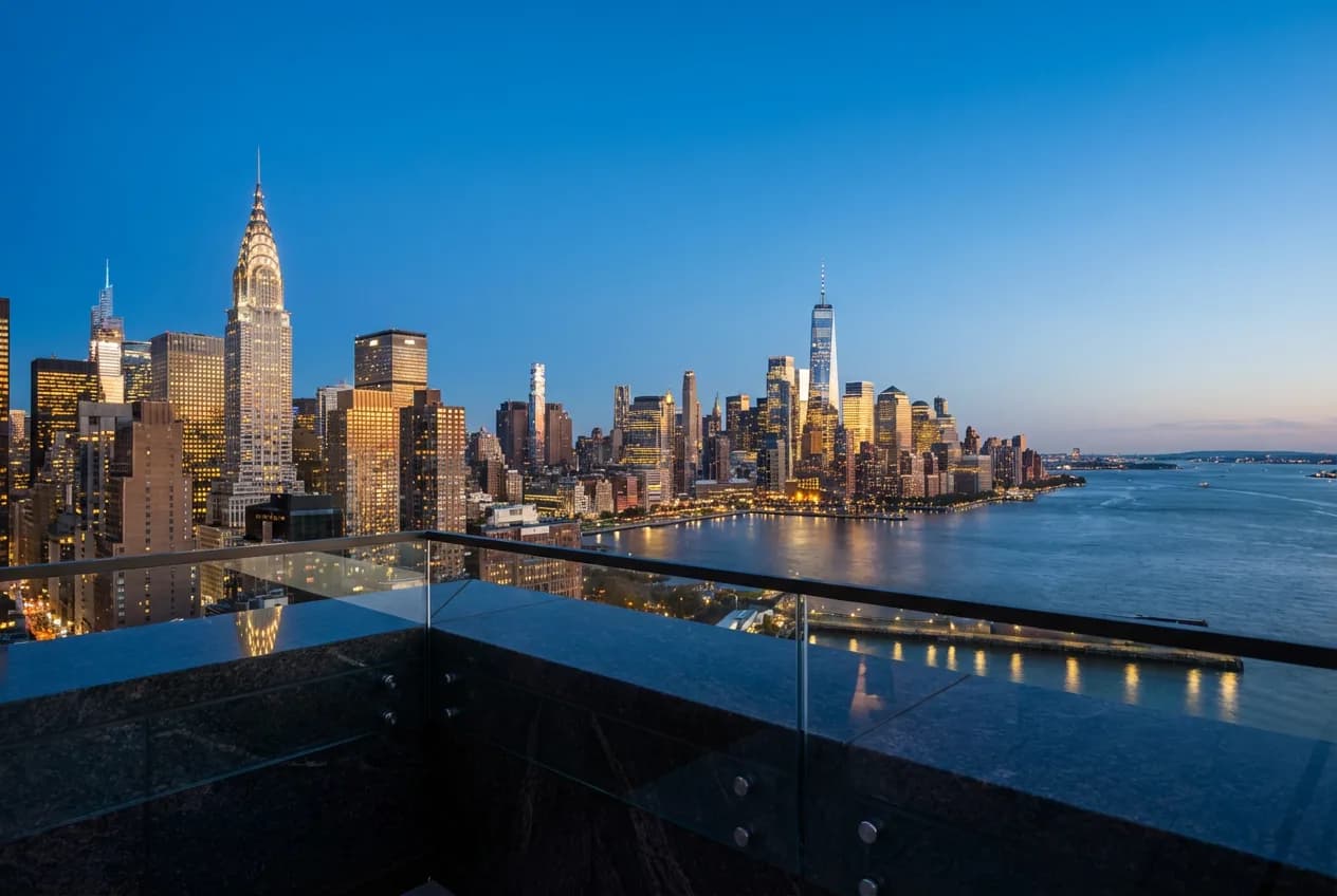 Airport transfer black sedan on a quiet city street